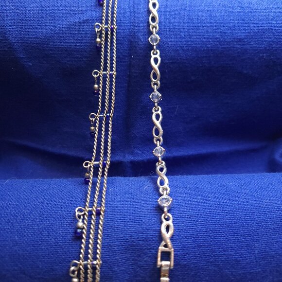 Two Silver Tone Bracelets - Picture 1 of 7